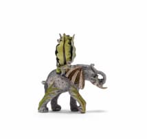 Ardmore Ceramic Studio; Pair of elephant and monkey candlesticks