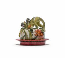 Ardmore Ceramic Studio; Monkey butter dish
