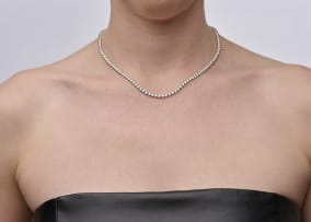 Browns the Diamond Store; Diamond tennis necklace