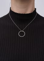 Diamond circle pendant