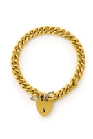 Heart padlock bracelet, Birmingham, 1898