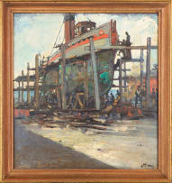 Dorothy Kay; Tug 'Talana' on the Slipway