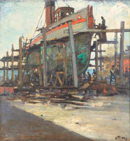 Dorothy Kay; Tug 'Talana' on the Slipway