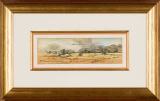 Otto Klar; Landscape with Mountains