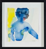Banele Khoza; Abstract Portrait in Blue