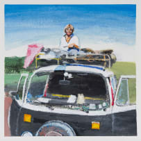 Clare Menck; Portraits with Vehicles, two
