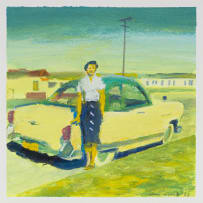 Clare Menck; Portraits with Vehicles, two