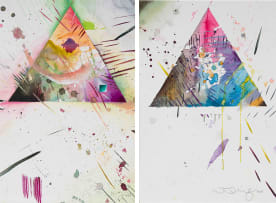 Matthew Hindley; Abstract with Triangles, two