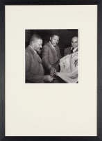 Jürgen Schadeberg; Johannesburg 1952, ANC President J.S. Moroka, Nelson Mandela and Yusuf Dadoo