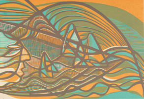 Cecil Skotnes; Untitled (Windstorm), from Man's Gold