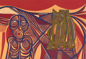 Cecil Skotnes; Figure, from the Man's Gold portfolio