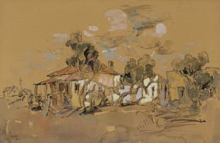 Gregoire Boonzaier; Buildings with Trees