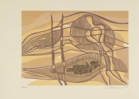 Cecil Skotnes; Untitled, from the Man's Gold portfolio