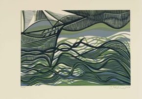 Cecil Skotnes; Waves, from the Man's Gold portfolio