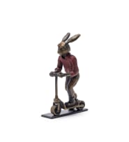 Carol Cauldwell; Rabbit on a Scooter