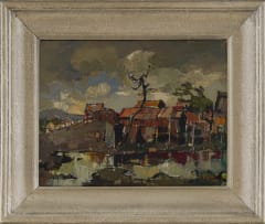 Gregoire Boonzaier; Pandokkies en Water (Shelters and Water)