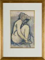 Douglas Portway; Seated Nude