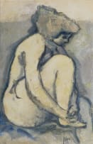 Douglas Portway; Seated Nude