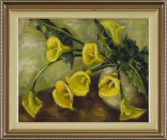 Bettie Cilliers-Barnard; Yellow Calla Lilies