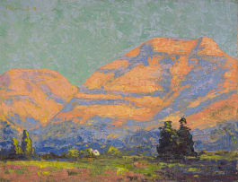 Jacob Hendrik Pierneef; Sunlit Mountains, Clarens