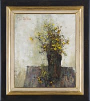 Michel de Gallard; Still Life with Flowers in a Vase