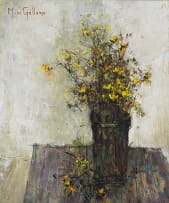 Michel de Gallard; Still Life with Flowers in a Vase