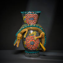 Ardmore Ceramic Studio; Crocodile vase