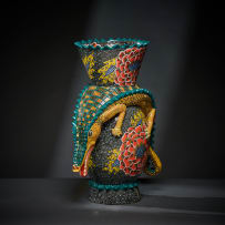 Ardmore Ceramic Studio; Crocodile vase