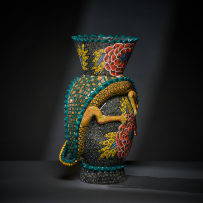 Ardmore Ceramic Studio; Crocodile vase