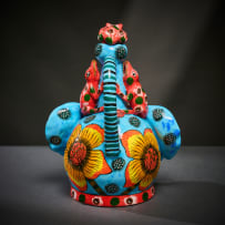 Ardmore Ceramic Studio; Elephant and frog teapot