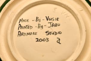 Ardmore Ceramic Studio; Lizard and fish bowl