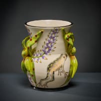 Ardmore Ceramic Studio; Dotted frog vase