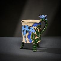 Ardmore Ceramic Studio; Set of six animal mugs