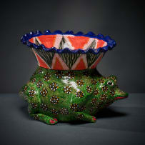 Ardmore Ceramic Studio; Frog vase