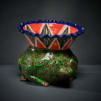 Ardmore Ceramic Studio; Frog vase