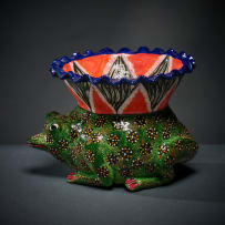 Ardmore Ceramic Studio; Frog vase