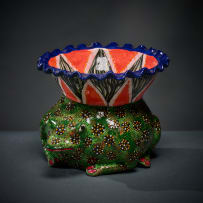Ardmore Ceramic Studio; Frog vase