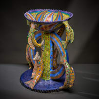Ardmore Ceramic Studio; Stemmed fish bowl