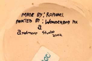 Ardmore Ceramic Studio; Blue rhino teapot