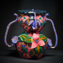 Ardmore Ceramic Studio; Elephant and flower vase