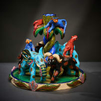 Ardmore Ceramic Studio; Animal candle holder