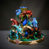 Ardmore Ceramic Studio; Animal candle holder