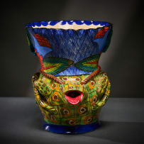 Ardmore Ceramic Studio; Frog vase