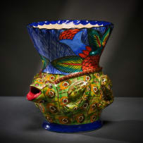 Ardmore Ceramic Studio; Frog vase
