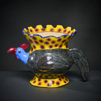 Ardmore Ceramic Studio; Guineafowl vase