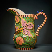 Ardmore Ceramic Studio; Chameleon and crocodile jug