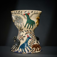 Ardmore Ceramic Studio; Animal bowl with flared base