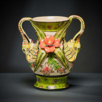 Ardmore Ceramic Studio; Elephant and flower amphora
