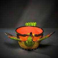 Ardmore Ceramic Studio; Bird and flower bowl