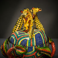 Ardmore Ceramic Studio; Giraffe sugar bowl